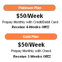 Weekly Pre-Paid Pool Servicing Plans