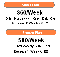 Weekly Billed Pool Servicing Plans